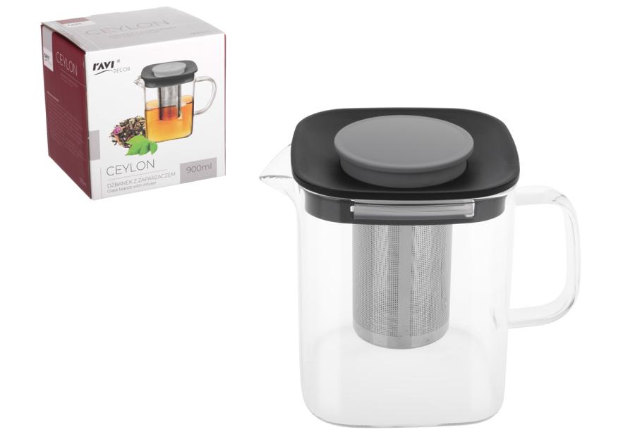 Zdjęcie: Dzbanek z zaparzaczem Ceylon 900 ml 81450 RAVI