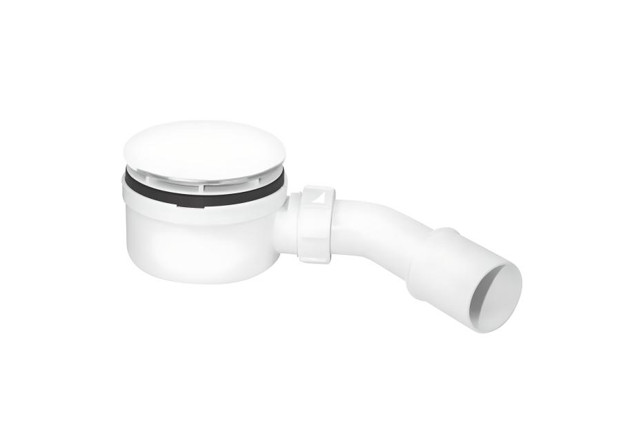 Zdjęcie: Syfon brodzikowy niski wys. 60 mm z odejściem 40/50 mm pokrywa biała 113 mm MCALPINE