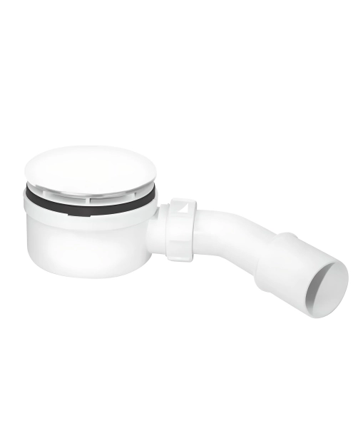 Zdjęcie: Syfon brodzikowy niski wys. 60 mm z odejściem 40/50 mm pokrywa biała 113 mm MCALPINE