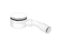 Zdjęcie: Syfon brodzikowy niski wys. 60 mm z odejściem 40/50 mm pokrywa biała 113 mm MCALPINE