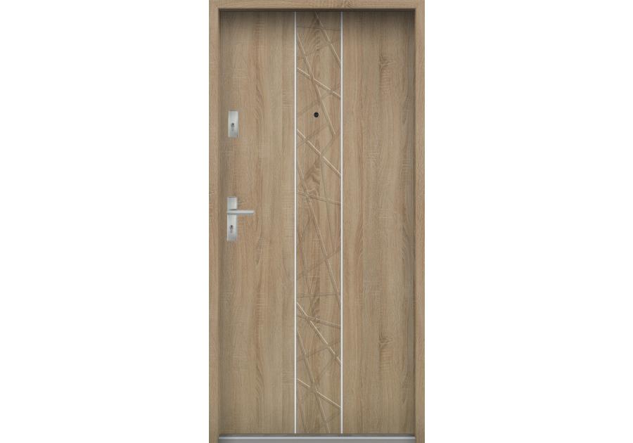 Zdjęcie: Drzwi wejściowe do mieszkań Bastion A-40 Sonoma 80 cm prawe ODR KR CENTER