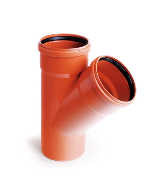 Zdjęcie: Trójnik kanalizacyjny KZ PVC 315/315 45 stopni PIPELIFE