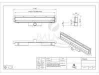 Zdjęcie: Odpływ liniowy ścienny W-Drain - 80 cm BALNEO