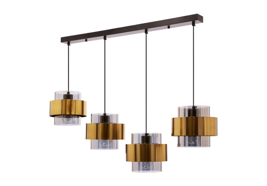 Zdjęcie: Lampa wisząca Spiega 4-punktowa czarno-mosiężna CANDELLUX