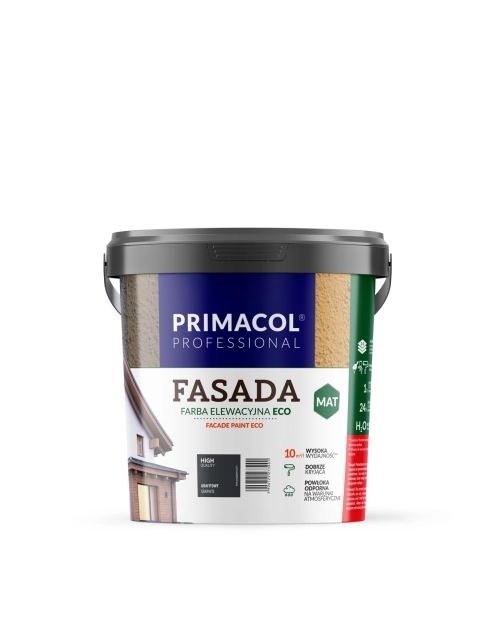 Zdjęcie: Farba Fasada Eco grafitowy 0,9 L PRIMACOL