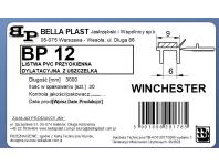 Zdjęcie: Listwa PVC BP12 L300 9/6 winchester, przyokienna, dylatacyjna, tynkarska z uszczelką BELLA PLAST