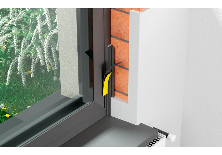 Zdjęcie: Listwa PVC BP12 L300 9/6 winchester, przyokienna, dylatacyjna, tynkarska z uszczelką BELLA PLAST