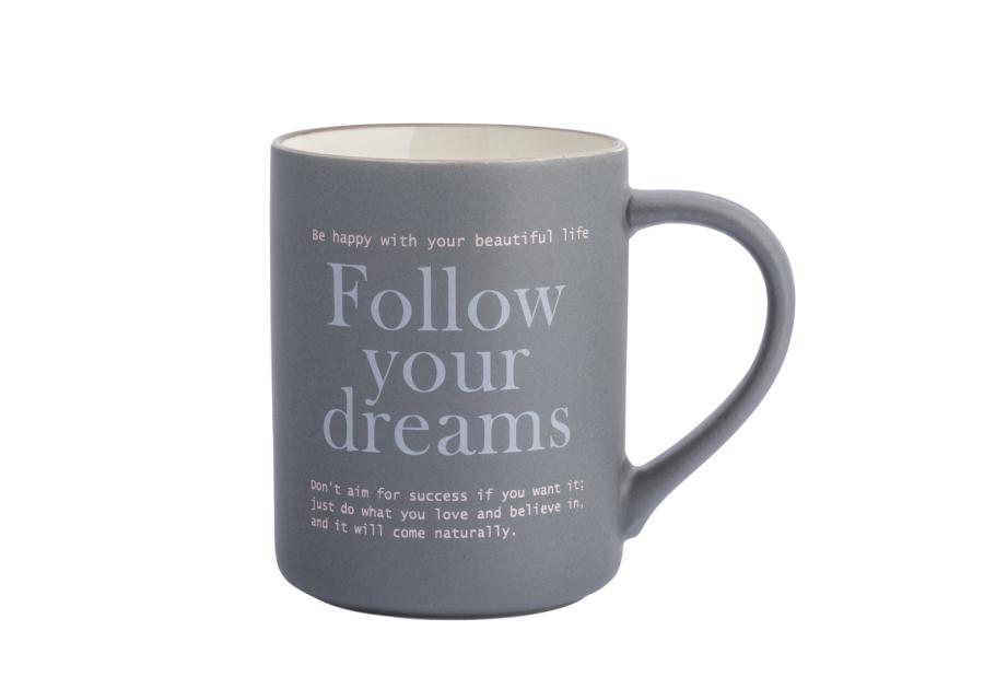 Zdjęcie: Kubek prosty 410 ml dekoracja follow your dreams ALTOM DESIGN