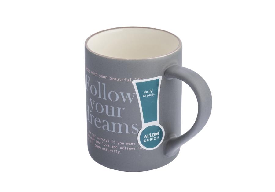 Zdjęcie: Kubek prosty 410 ml dekoracja follow your dreams ALTOM DESIGN