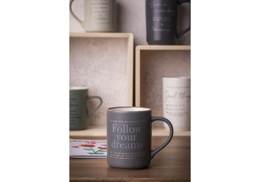 Zdjęcie: Kubek prosty 410 ml dekoracja follow your dreams ALTOM DESIGN