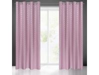 Zdjęcie: Zasłona gotowa Cube 140 x 250 cm ciemnoróżowy EUROFIRANY