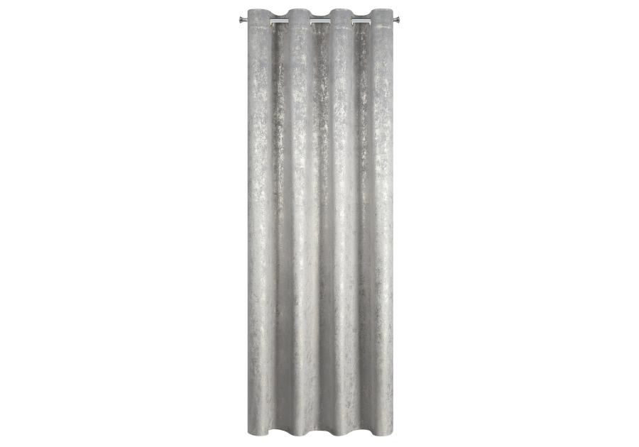 Zdjęcie: Zasłona Astrid 140x250 cm stalowo-szara na przelotkach EUROFIRANY