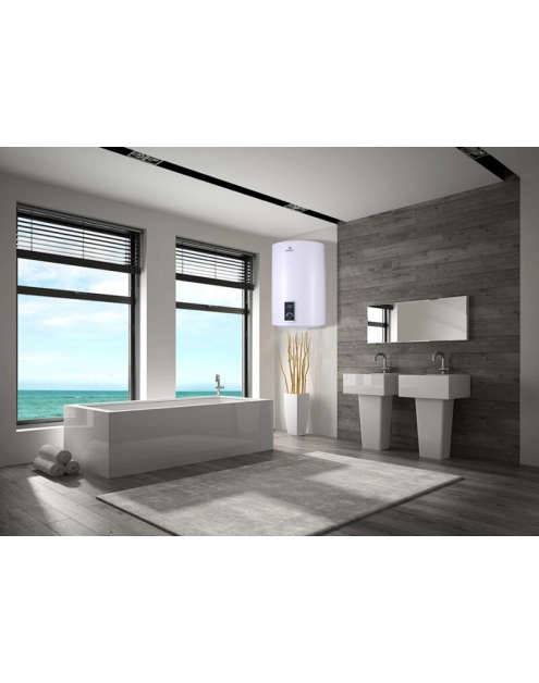 Zdjęcie: Ogrzewacz elektryczny wody pojemnościowy Teerm 50 litrów, elektronik biały NERGIS