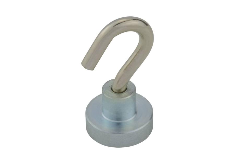 Zdjęcie: Magnes neodymowy okrągły z haczykiem M4 16x4,5 mm, 2 sztuki STAHL