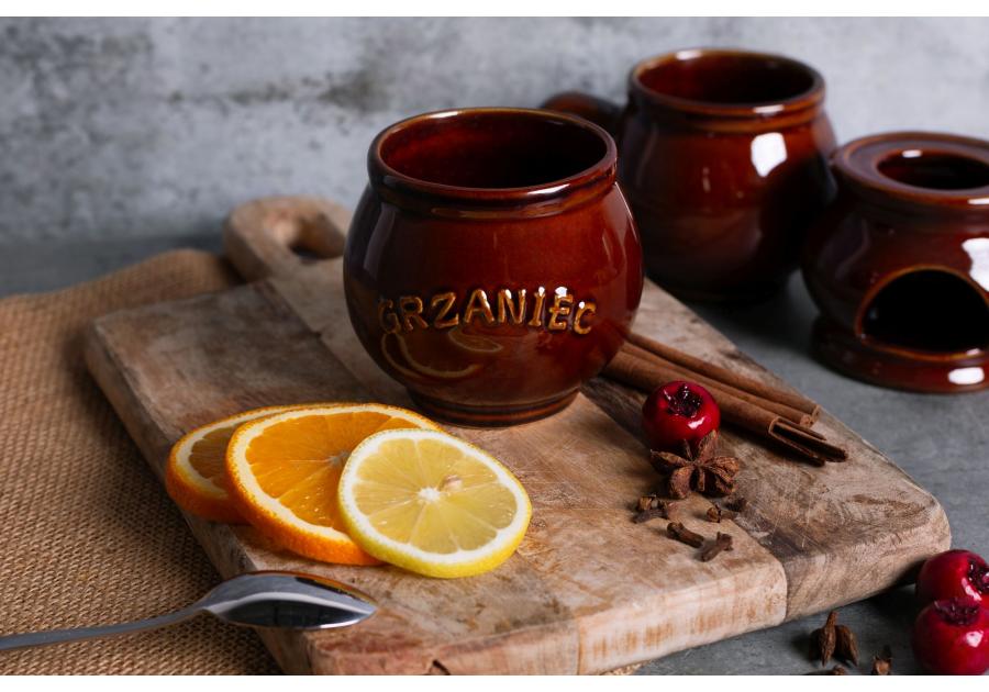 Zdjęcie: Kubek beczułka z napisem Grzaniec 320 ml ALTOM DESIGN