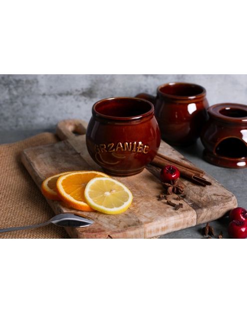 Zdjęcie: Kubek beczułka z napisem Grzaniec 320 ml ALTOM DESIGN