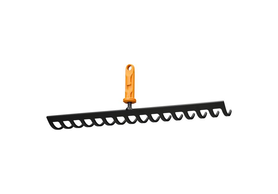 Zdjęcie: Grabie metalowe do gleby 16 zębów, głowica One Click FISKARS