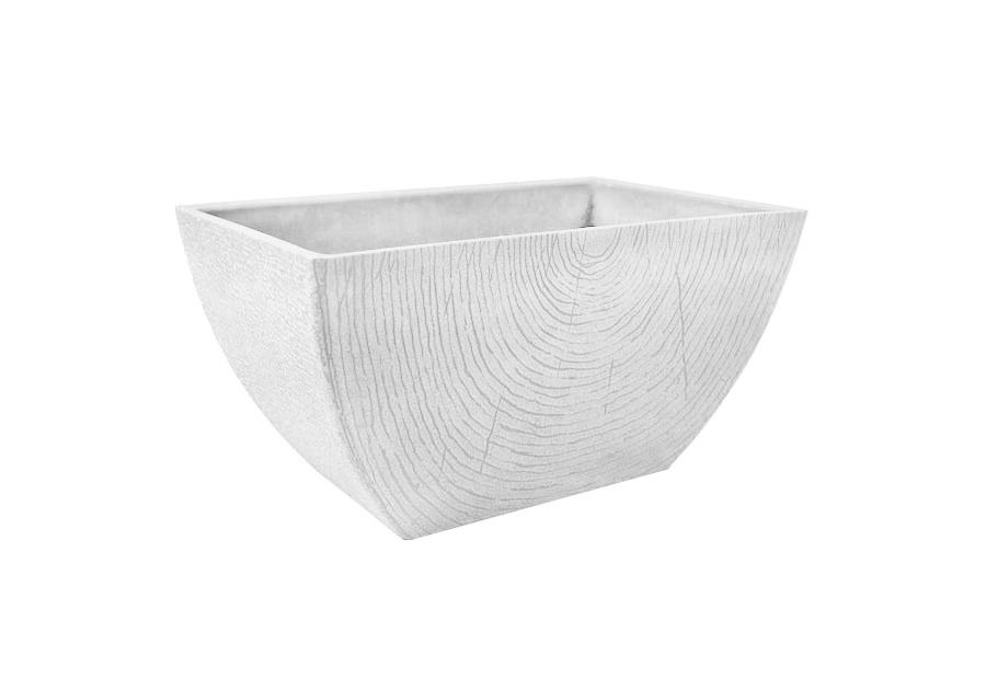 Zdjęcie: Donica z kompozytu 41x26x21 cm biała TIN TOURS