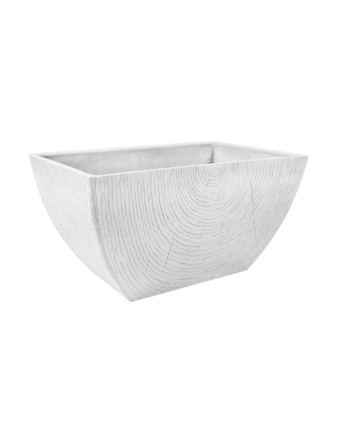 Zdjęcie: Donica z kompozytu 41x26x21 cm biała TIN TOURS