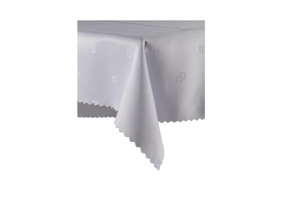 Zdjęcie: Obrus plamoodporny 140x260 cm biały FLORENTYNA