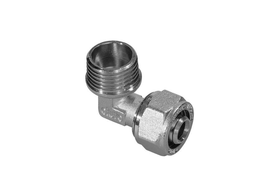 Zdjęcie: Złączka skręcana kolano wkrętne 20x1/2" gz DURO SYSTEM