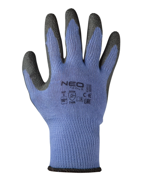Zdjęcie: Rękawice robocze, bawełna z poliestrem pokryta lateksem, 2143X, rozmiar 9 NEO