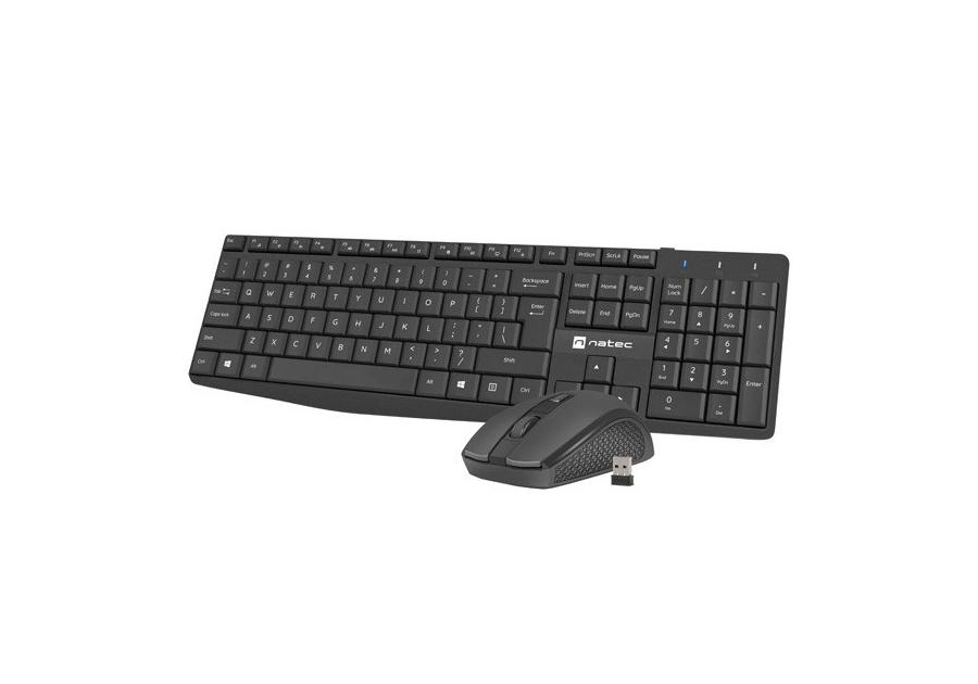 Zdjęcie: Zestaw klawiatura + mysz membranowa bezprzewodowa NATEC