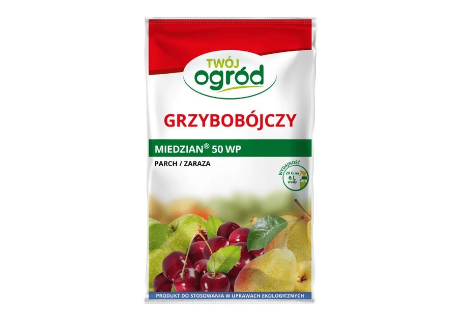 Zdjęcie: Środek grzybobójczy Miedzian 50 WP 20 g TWÓJ OGRÓD