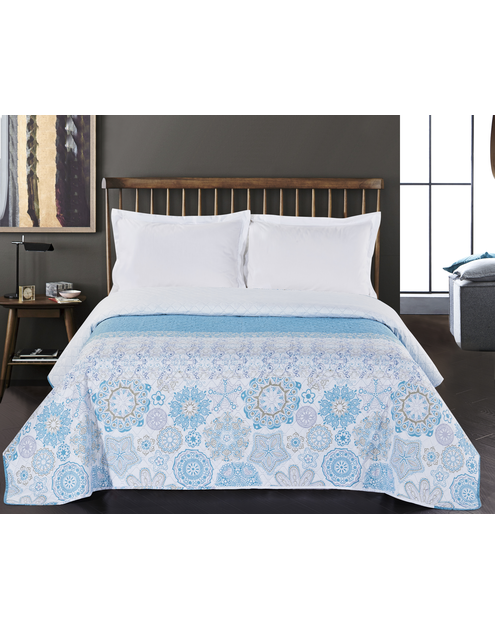 Zdjęcie: Narzuta Alhambra tur+blu 240x260 cm DECOKING