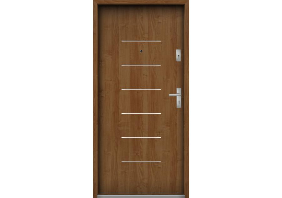 Zdjęcie: Drzwi wejściowe do mieszkań Bastion A-39 Olcha 90 cm lewe ODO KR CENTER