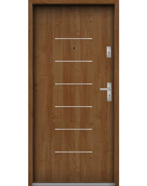 Zdjęcie: Drzwi wejściowe do mieszkań Bastion A-39 Olcha 90 cm lewe ODO KR CENTER