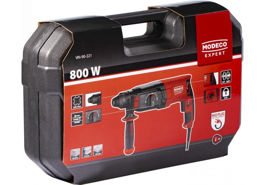 Zdjęcie: Młotowierka SDS plus 800 W 26 mm 2,8J MODECO EXPERT