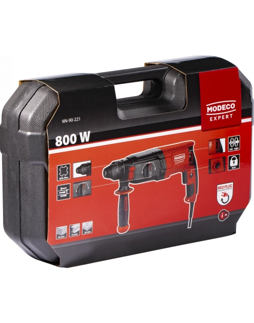 Zdjęcie: Młotowierka SDS plus 800 W 26 mm 2,8J MODECO EXPERT