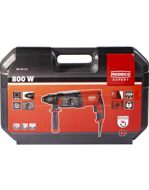 Zdjęcie: Młotowierka SDS plus 800 W 26 mm 2,8J MODECO EXPERT