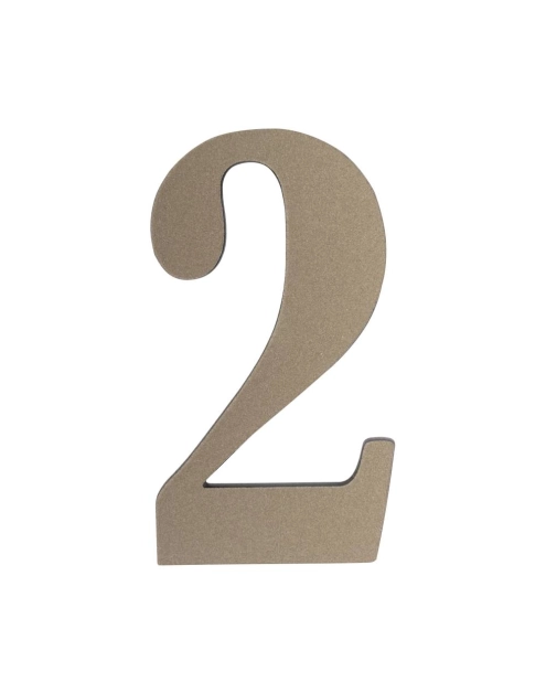 Zdjęcie: Cyfra 2 tworzywowa platyna 50 mm METRO