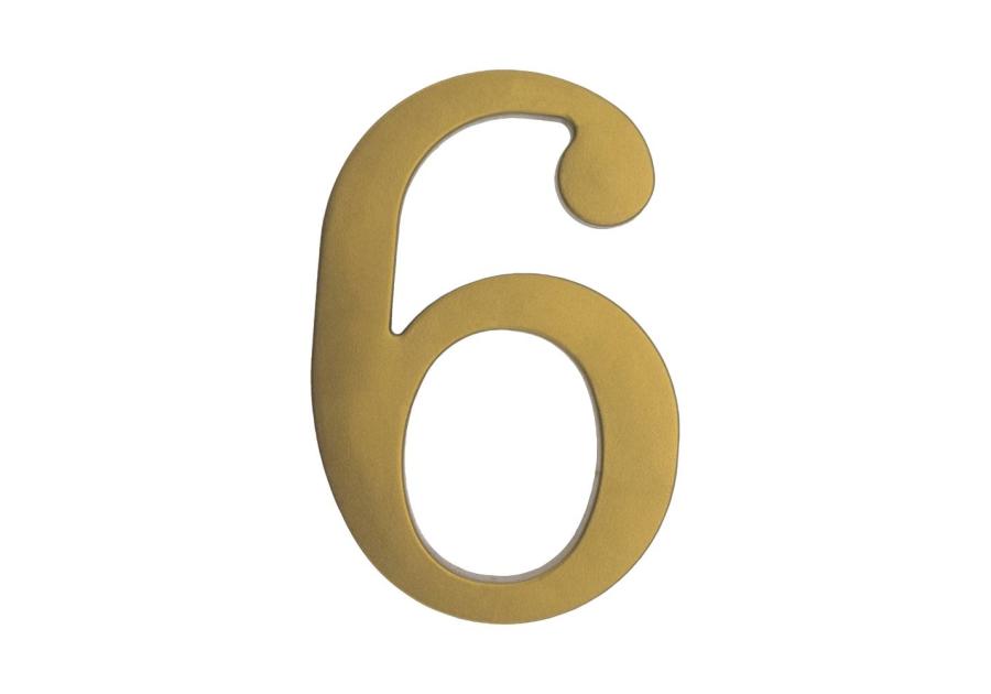 Zdjęcie: Cyfra 6 lub 9 plastikowa, złota, 180 mm METRO
