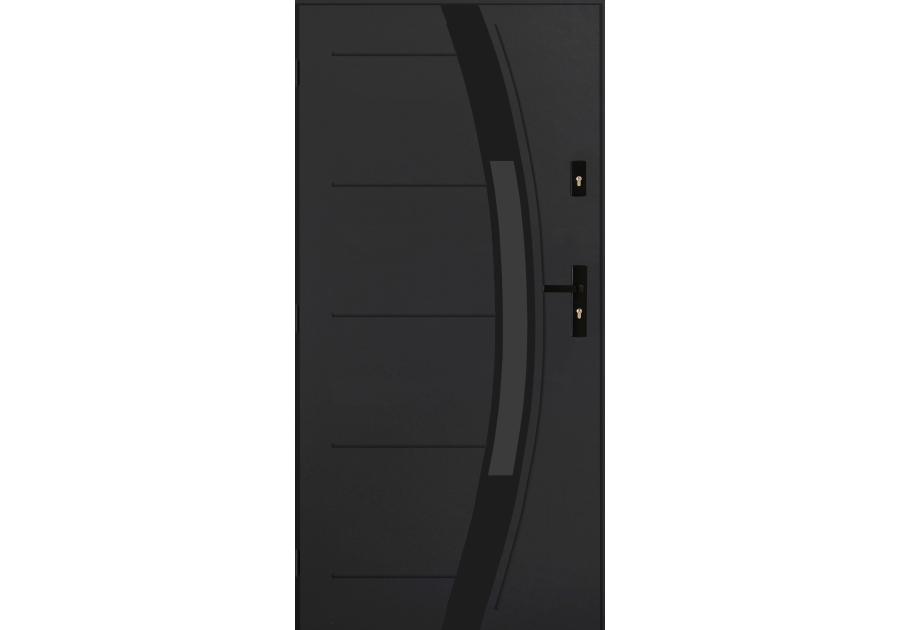 Zdjęcie: Drzwi zewnętrzne amazonka antracyt 90l komplet PANTOR