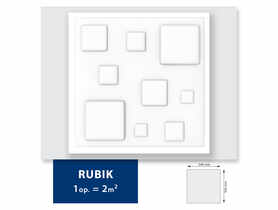 Kaseton 3D Rubik (2 m2) biały DMS