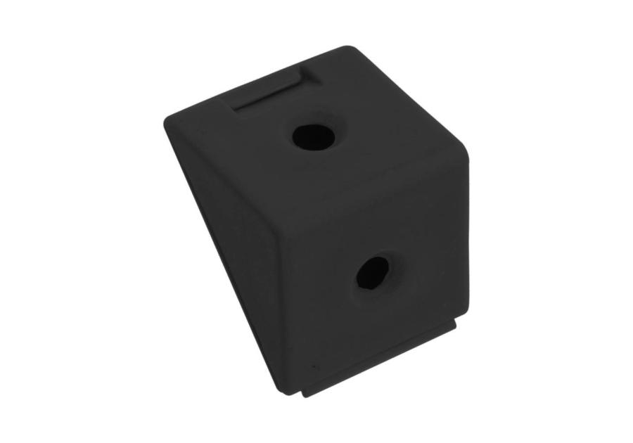 Zdjęcie: Złącze kątowe pojedyncze czarne 12 sztuk METRO