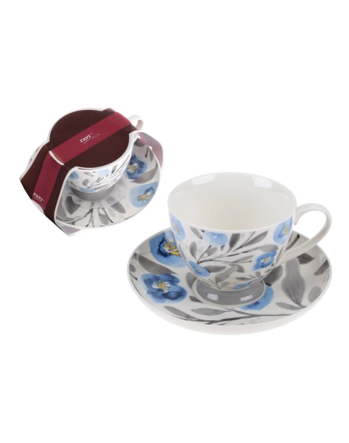 Zdjęcie: Filiżanka i spodek Florence 200 ml z porcelany New Bone wz. 1 RAVI DECOR