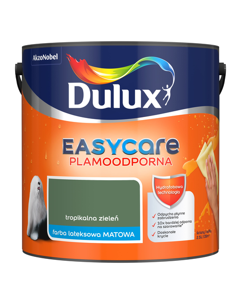 Zdjęcie: Farba lateksowa EasyCare 2,5 L tropikalna zieleń DULUX