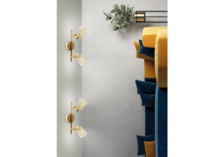 Zdjęcie: Lampa ścienna listwa York 2xG9 mosiądz CANDELLUX