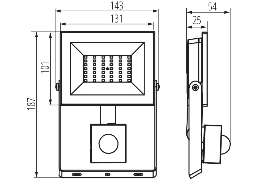 Zdjęcie: Naświetlacz LED Grun NV LED-30-B-SE MILEDO