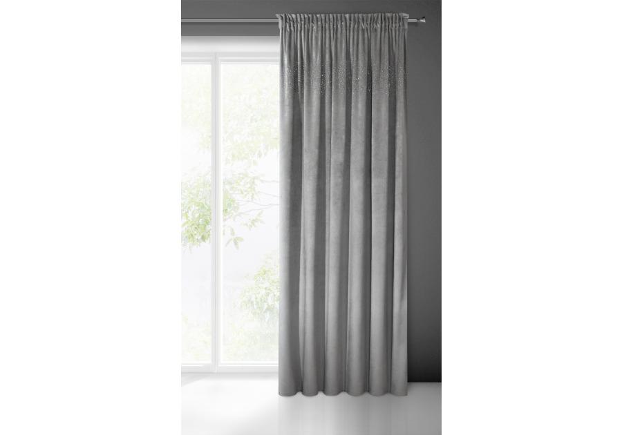 Zdjęcie: Zasłona gotowa Aurora na taśmie 140x270 cm stalowy EUROFIRANY