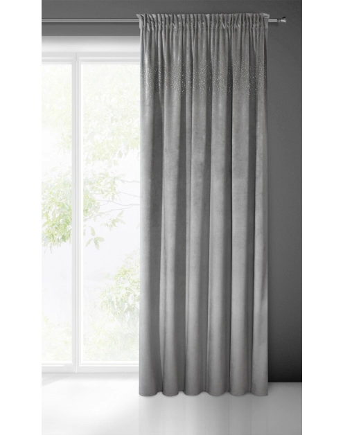 Zdjęcie: Zasłona gotowa Aurora na taśmie 140x270 cm stalowy EUROFIRANY