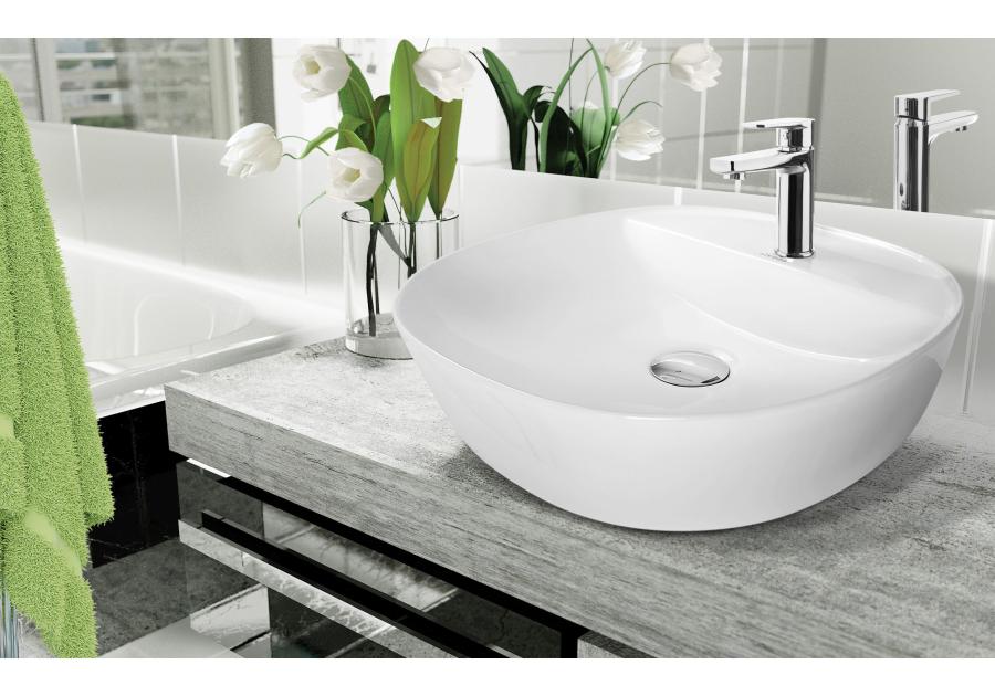 Zdjęcie: Umywalka nablatowa Parla 40 cm okrągła INVENA