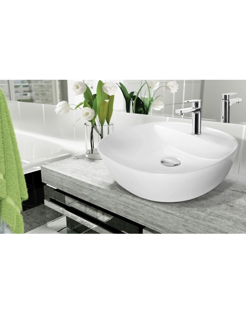 Zdjęcie: Umywalka nablatowa Parla 40 cm okrągła INVENA