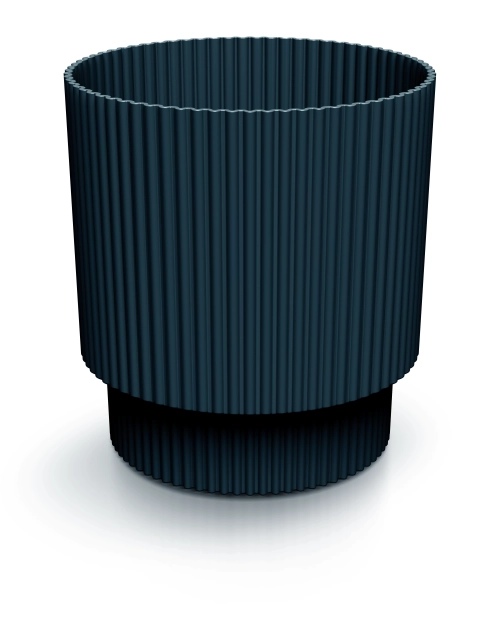 Zdjęcie: Doniczka Milly Round antracytowy, wysokość 21 cm PROSPERPLAST