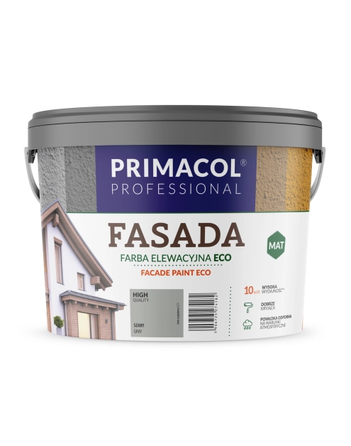 Zdjęcie: Farba Fasada Eco szary 2,7 L PRIMACOL