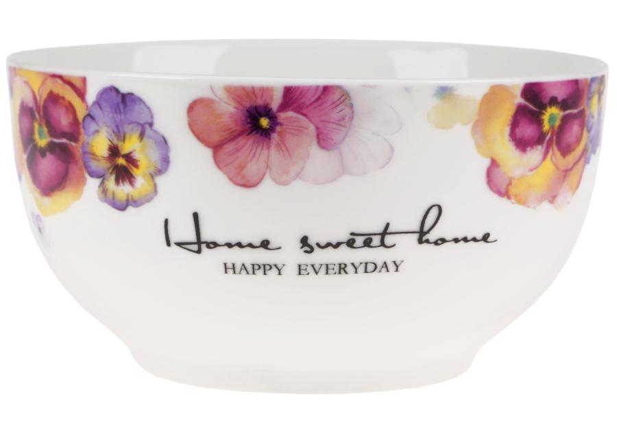 Zdjęcie: Miseczka Bratki 550 ml z porcelany New Bone DECOR